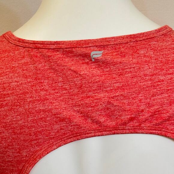 Fabletics Open Back Cropped Work Out Tee sz L - Picture 4 of 5